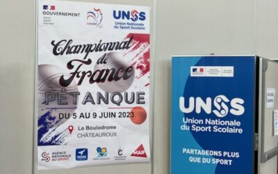 Championnat national scolaire UNSS pétanque juin 2023